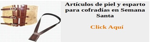 Artículos cinturones esparto semana santa
